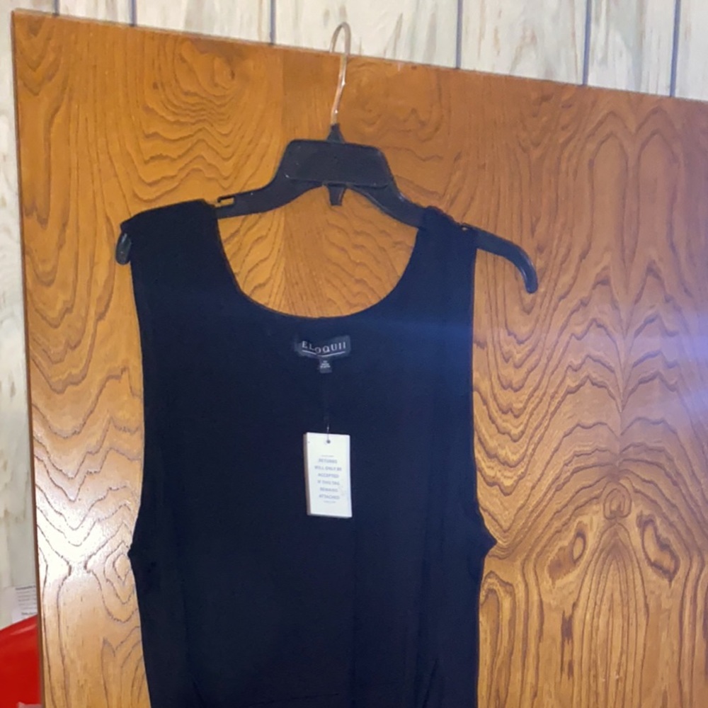 Eloquii V-neck dress with corset belt. Never Worn!